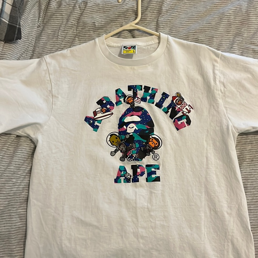 BAPE x Kid Cudi College Moon Man Tee